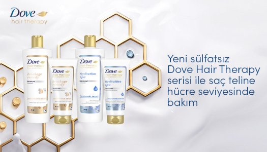 Dove’un yepyeni sülfatsız serisi: Dove Hair Therapy